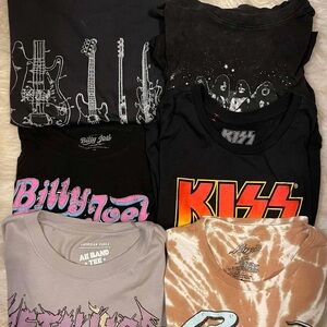 Womens Graphic Band T-Shirts